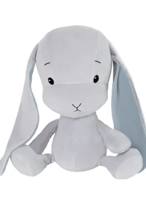BUNNY - grå med lyseblå ører