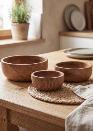 NIBBLE SKÅLE - TEAK